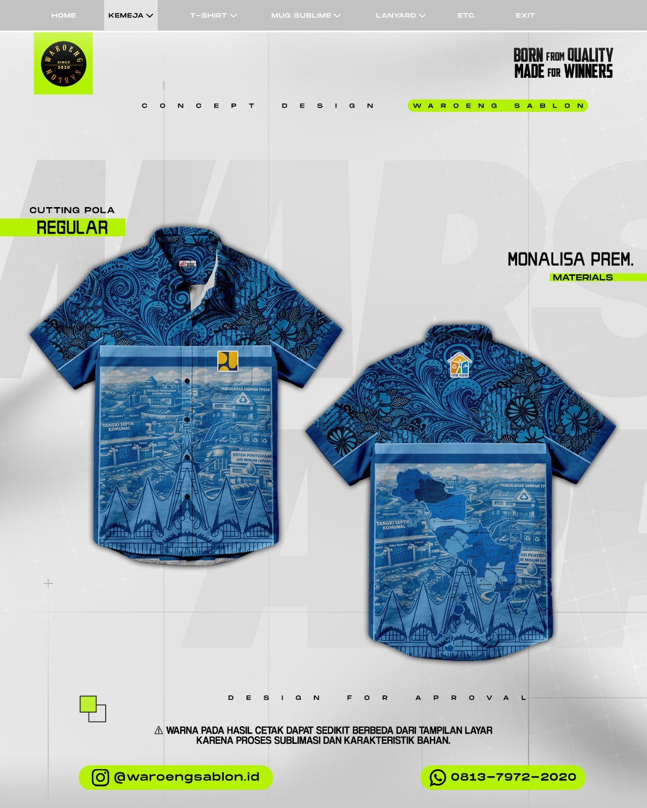 Produk custom Waroeng Sablon 18
